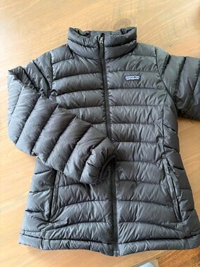 Patagonia Girls Puffer Black Quilted Insulated Jacket